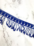 Blue Cotton Lace Fringe Trim 4 yards NLT00495